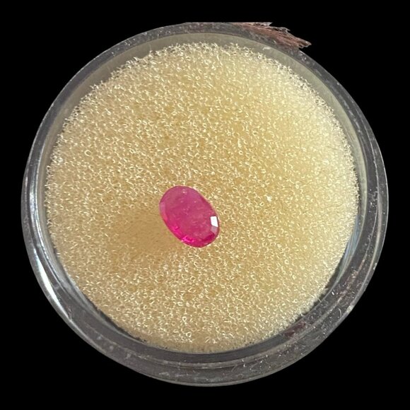 Pink Topaz Oval Faceted Cabochon Stone 6mm X 4mm Loose Gemstone - Picture 2 of 11